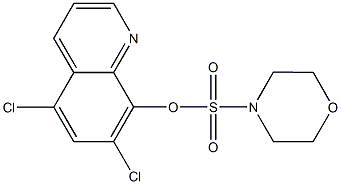 5,7-dichloro-8-quinolinyl 4-morpholinesulfonate Struktur