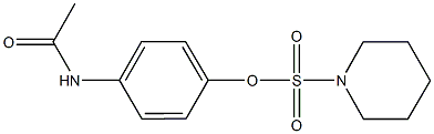 4-(acetylamino)phenyl 1-piperidinesulfonate Struktur