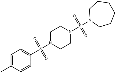 1-({4-[(4-methylphenyl)sulfonyl]-1-piperazinyl}sulfonyl)azepane Struktur