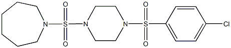 1-({4-[(4-chlorophenyl)sulfonyl]-1-piperazinyl}sulfonyl)azepane Struktur