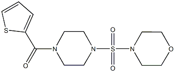 4-{[4-(2-thienylcarbonyl)-1-piperazinyl]sulfonyl}morpholine Struktur