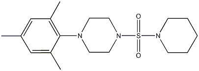 1-mesityl-4-(1-piperidinylsulfonyl)piperazine Struktur