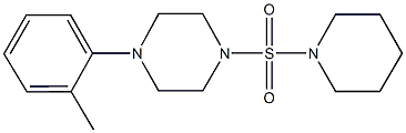 1-(2-methylphenyl)-4-(1-piperidinylsulfonyl)piperazine Struktur