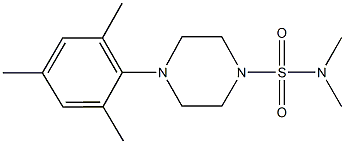 4-mesityl-N,N-dimethyl-1-piperazinesulfonamide Struktur