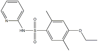 4-ethoxy-2,5-dimethyl-N-(2-pyridinyl)benzenesulfonamide Struktur