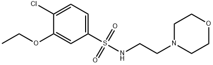 4-chloro-3-ethoxy-N-[2-(4-morpholinyl)ethyl]benzenesulfonamide Struktur