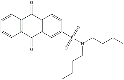 N,N-dibutyl-9,10-dioxo-9,10-dihydro-2-anthracenesulfonamide Struktur