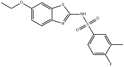 N-(6-ethoxy-1,3-benzothiazol-2-yl)-4-fluoro-3-methylbenzenesulfonamide Struktur