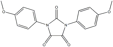 1,3-bis(4-methoxyphenyl)imidazolidine-2,4,5-trione Struktur