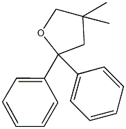 4,4-dimethyl-2,2-diphenyltetrahydrofuran Struktur