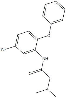 N-(5-chloro-2-phenoxyphenyl)-3-methylbutanamide Struktur