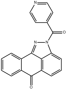 2-isonicotinoyldibenzo[cd,g]indazol-6(2H)-one Struktur