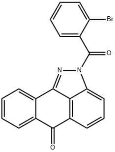 2-(2-bromobenzoyl)dibenzo[cd,g]indazol-6(2H)-one Struktur