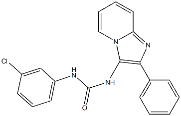 N-(3-chlorophenyl)-N'-(2-phenylimidazo[1,2-a]pyridin-3-yl)urea Struktur