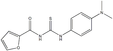 N-[4-(dimethylamino)phenyl]-N'-(2-furoyl)thiourea Struktur