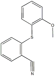 2-[(2-methoxyphenyl)sulfanyl]benzonitrile Struktur