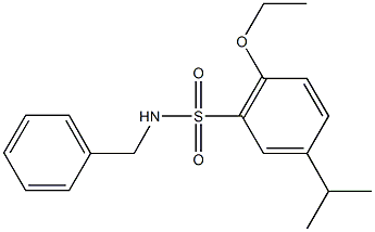 N-benzyl-2-ethoxy-5-isopropylbenzenesulfonamide Struktur