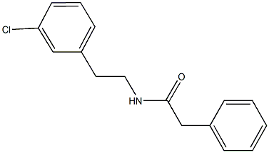 N-[2-(3-chlorophenyl)ethyl]-2-phenylacetamide Struktur