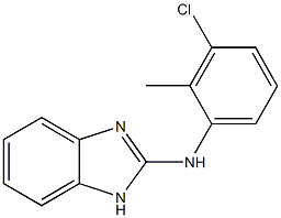 N-(1H-benzimidazol-2-yl)-N-(3-chloro-2-methylphenyl)amine Struktur