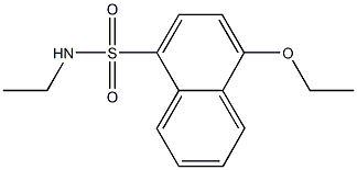 4-ethoxy-N-ethyl-1-naphthalenesulfonamide Struktur