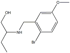 2-[(2-bromo-5-methoxybenzyl)amino]-1-butanol Struktur