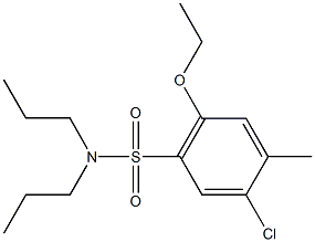 5-chloro-2-ethoxy-4-methyl-N,N-dipropylbenzenesulfonamide Struktur