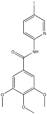 N-(5-iodo-2-pyridinyl)-3,4,5-trimethoxybenzamide Struktur