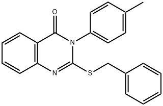 2-(benzylsulfanyl)-3-(4-methylphenyl)-4(3H)-quinazolinone Struktur