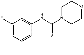 N-(3,5-difluorophenyl)-4-morpholinecarbothioamide Struktur