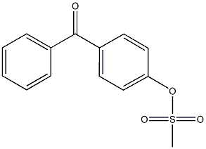 4-benzoylphenyl methanesulfonate Struktur