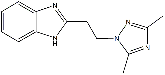 2-[2-(3,5-dimethyl-1H-1,2,4-triazol-1-yl)ethyl]-1H-benzimidazole Struktur