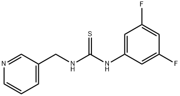 N-(3,5-difluorophenyl)-N'-(3-pyridinylmethyl)thiourea Struktur