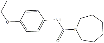 N-(4-ethoxyphenyl)-1-azepanecarboxamide Struktur