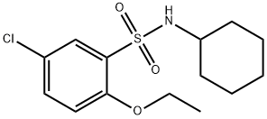 5-chloro-N-cyclohexyl-2-ethoxybenzenesulfonamide Struktur