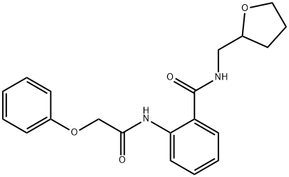 2-[(phenoxyacetyl)amino]-N-(tetrahydro-2-furanylmethyl)benzamide Struktur