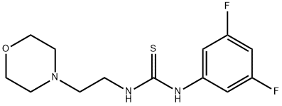 N-(3,5-difluorophenyl)-N'-[2-(4-morpholinyl)ethyl]thiourea Struktur