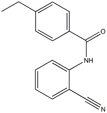 N-(2-cyanophenyl)-4-ethylbenzamide Struktur