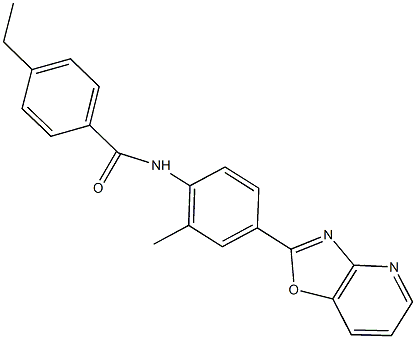 4-ethyl-N-(2-methyl-4-[1,3]oxazolo[4,5-b]pyridin-2-ylphenyl)benzamide Struktur