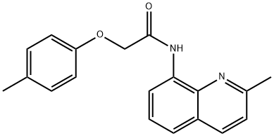 2-(4-methylphenoxy)-N-(2-methyl-8-quinolinyl)acetamide Struktur