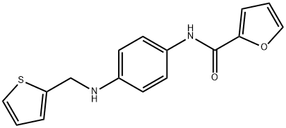 N-{4-[(2-thienylmethyl)amino]phenyl}-2-furamide Struktur