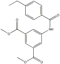 dimethyl 5-[(4-ethylbenzoyl)amino]isophthalate Struktur