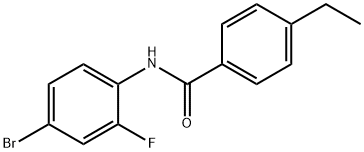 N-(4-bromo-2-fluorophenyl)-4-ethylbenzamide Struktur