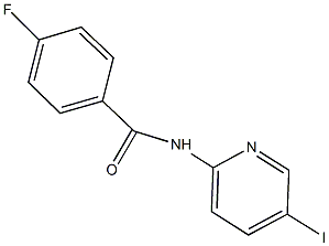 4-fluoro-N-(5-iodo-2-pyridinyl)benzamide Struktur