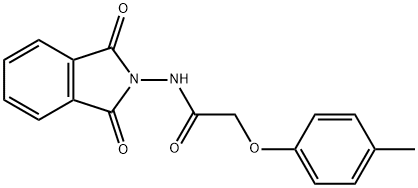 N-(1,3-dioxo-1,3-dihydro-2H-isoindol-2-yl)-2-(4-methylphenoxy)acetamide Struktur