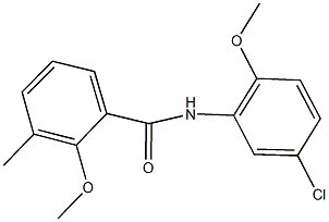 N-(5-chloro-2-methoxyphenyl)-2-methoxy-3-methylbenzamide Struktur