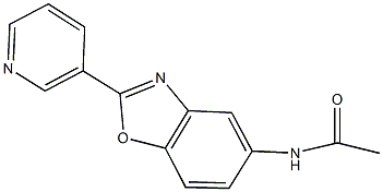 N-[2-(3-pyridinyl)-1,3-benzoxazol-5-yl]acetamide Struktur