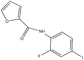 N-(2-fluoro-4-iodophenyl)-2-furamide Struktur