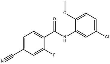 N-(5-chloro-2-methoxyphenyl)-4-cyano-2-fluorobenzamide Struktur