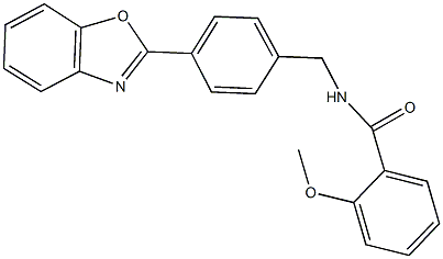 N-[4-(1,3-benzoxazol-2-yl)benzyl]-2-methoxybenzamide Struktur