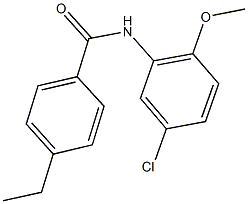 N-(5-chloro-2-methoxyphenyl)-4-ethylbenzamide Struktur